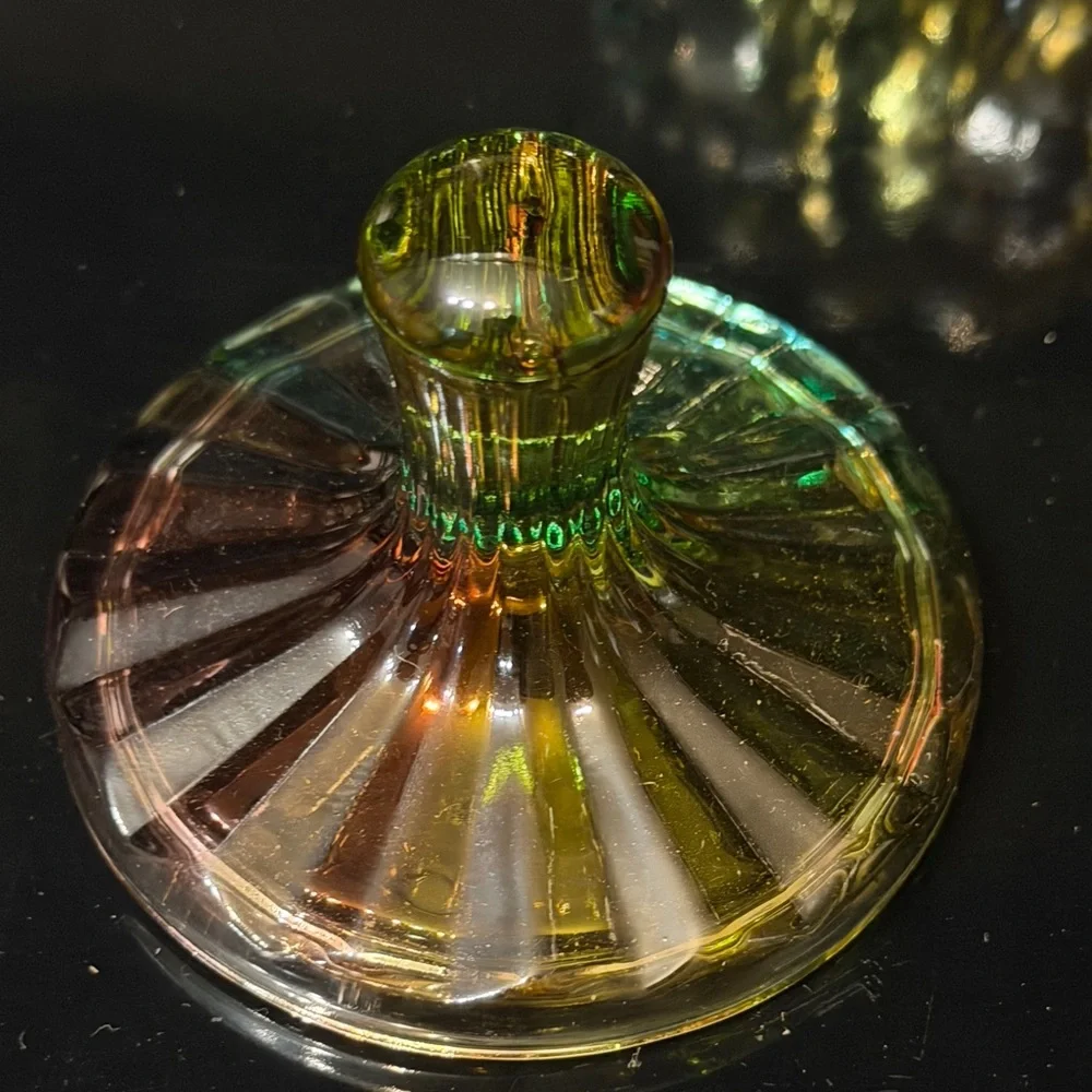 Vintage Carnival Hobnail glass Candy Dish trinket jar - Picture 11 of 16